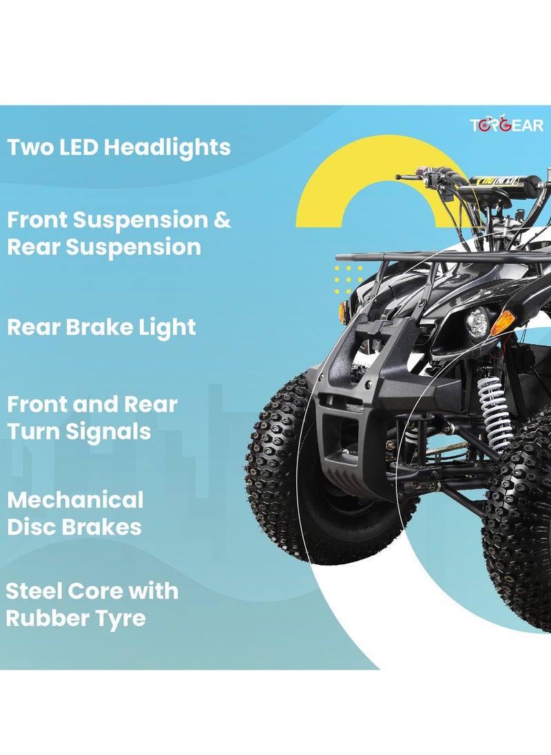 Lovely Baby - Top Gear TG 450 Electric Quad Bike for Adults, 60V 500W Motor with 3-Speed Adjustment, Disc Brakes, Dual Suspension, LED Lights, and 70KM Range - Red - Image 1