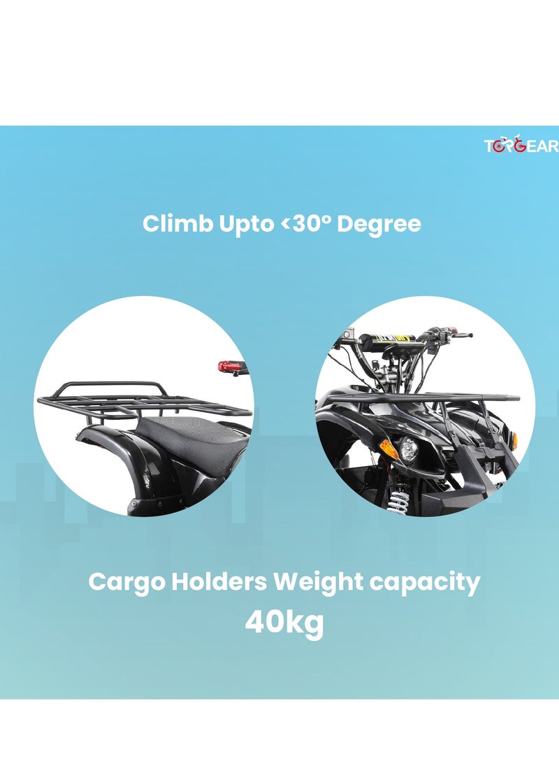 Lovely Baby - Top Gear TG 450 Electric Quad Bike for Adults, 60V 500W Motor with 3-Speed Adjustment, Disc Brakes, Dual Suspension, LED Lights, and 70KM Range - Red - Image 1