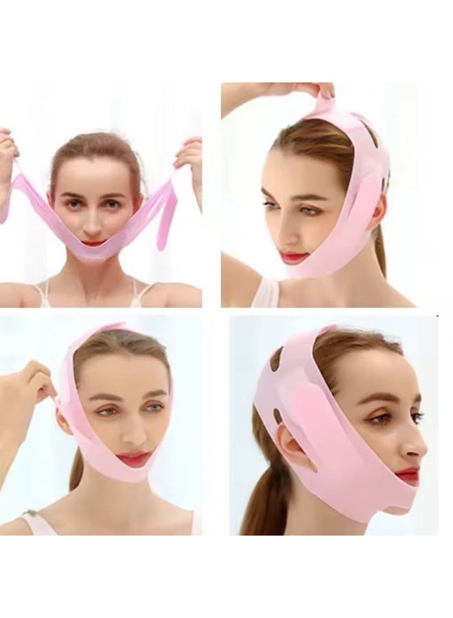 Zonfer V-Shaped Silicone Face Lifting Mask | Face Slimming Patch for Chin and Cheek (Random Color) - Image 3
