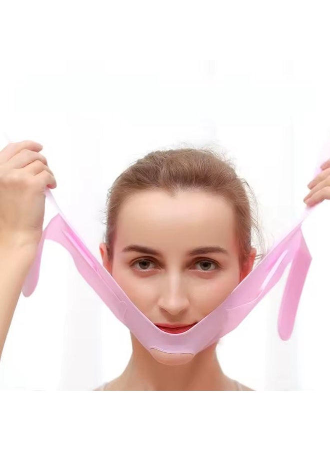 Zonfer V-Shaped Silicone Face Lifting Mask | Face Slimming Patch for Chin and Cheek (Random Color) - Image 2