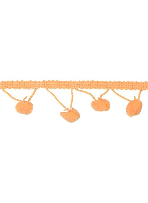 GOELX Pom Pom lace Peach 9 Meters Bundle for Decorations/Borders/Crafts  - Image 2