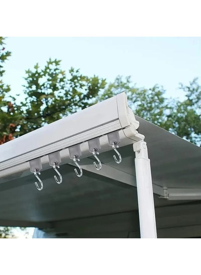 3pcs Multi Hole Camping Tent Hooks Durable Outdoor Storage Accessories For RV Van - Image 2