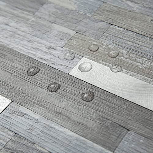 AULIGET 20 Sheets Peel and Stick Backsplash, Distressed Wood Look PVC Wall Tiles Stick on Backsplash for Kitchen - Image 4