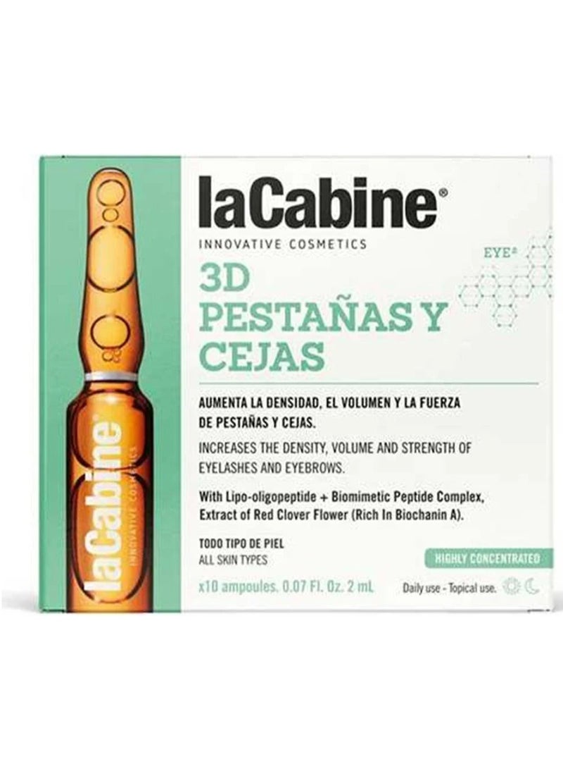 La Cabine 3D Eyelashes and Eyebrows Concentrated Ampoules 2ml x10 - Image 2