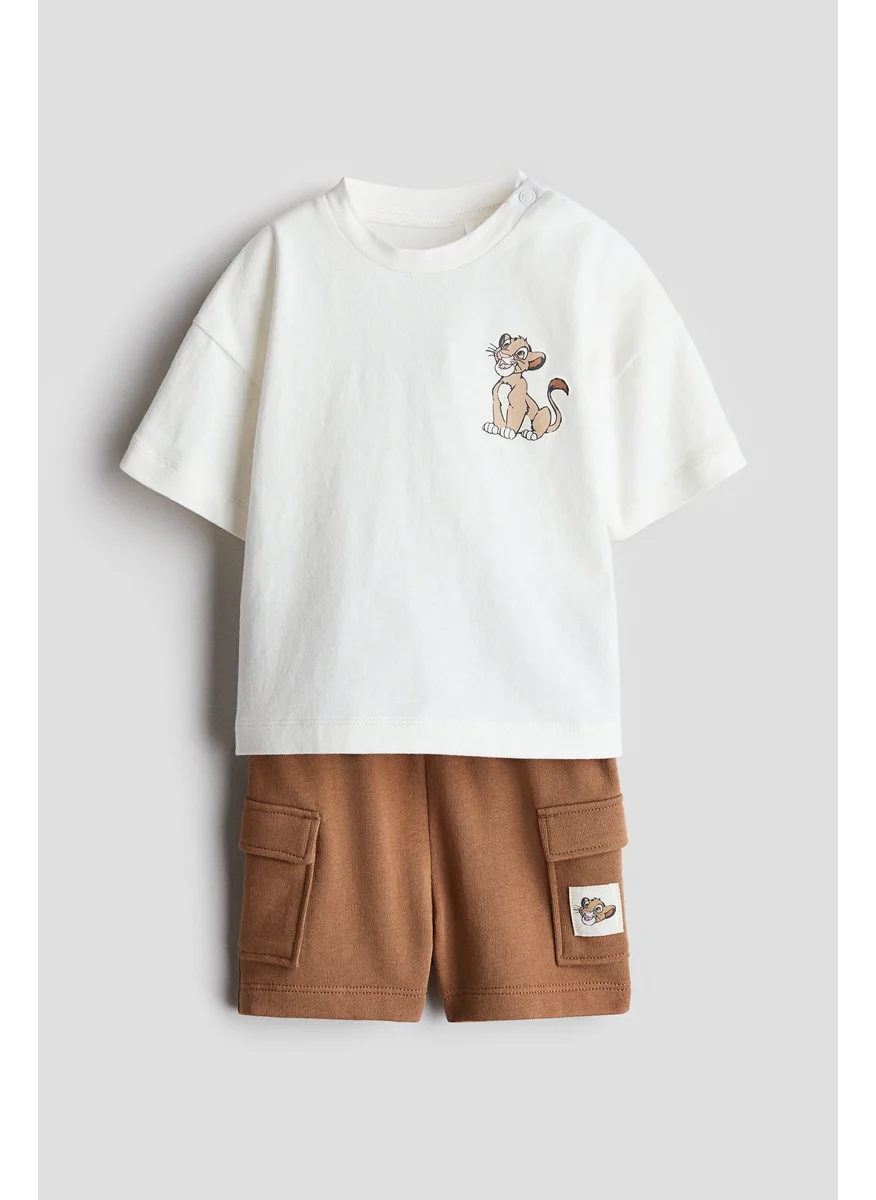 H&M 2-Piece T-Shirt And Shorts Set