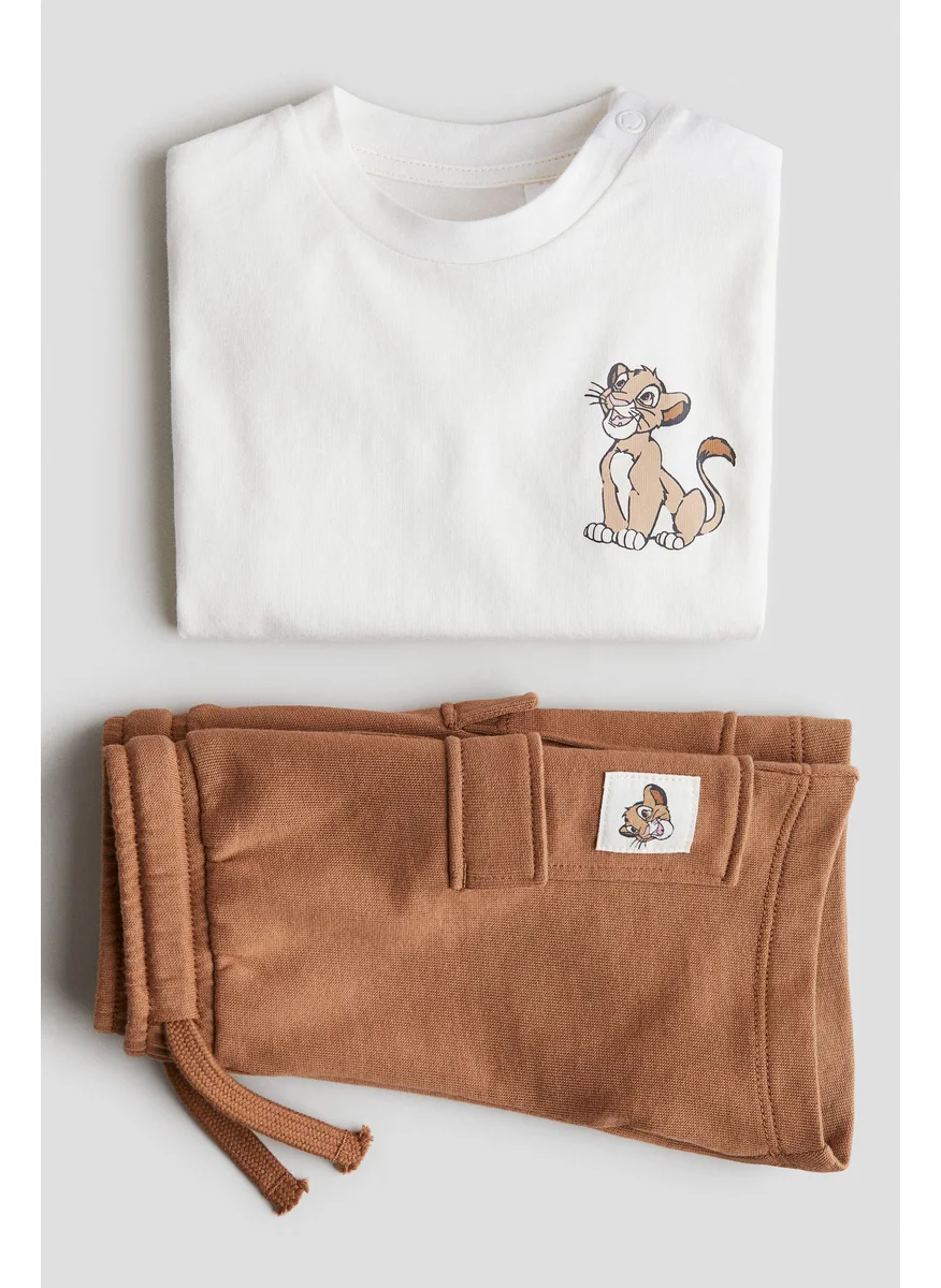 H&M 2-Piece T-Shirt And Shorts Set