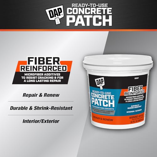 Dap 31084 Concrete Patch Interior and Exterior, 1-Quart , Gray - Image 2