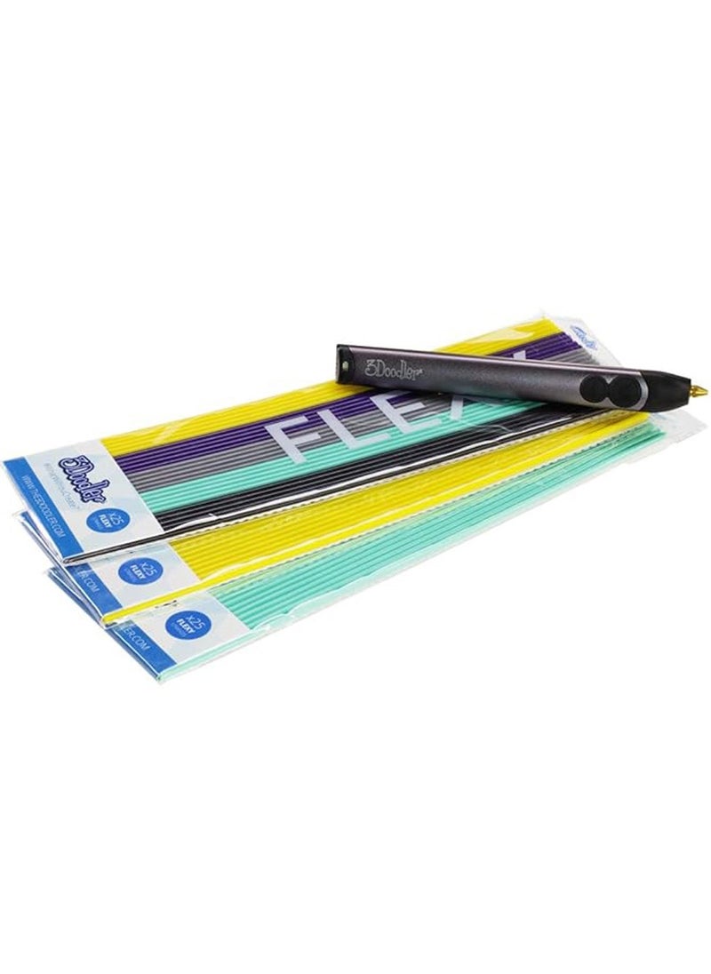3Doodler - 3Doodler Create+ Plastic Consumables Filament FLEXY Purple Flex - Image 1