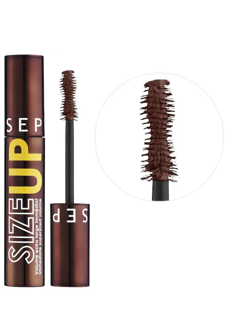 SEPHORA مجموعة سيفورا ماسكارا بحجم كبير حجم إضافي - بني، 12.5 مل - Image 1