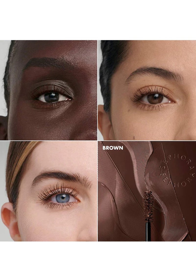 SEPHORA مجموعة سيفورا ماسكارا بحجم كبير حجم إضافي - بني، 12.5 مل - Image 2