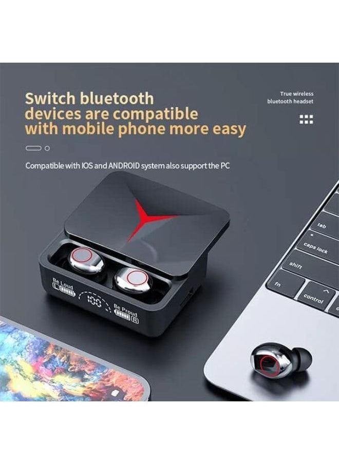 Generic - M90 Pro TWS Wireless Bluetooth Gaming Earbuds With Environmental Noise Cancellation Technology Black - Image 1