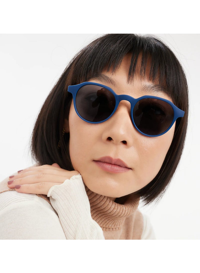 BARNER Chamberi Navy Blue Sun - Unisex  Hexagonal Sunglasses - Image 3