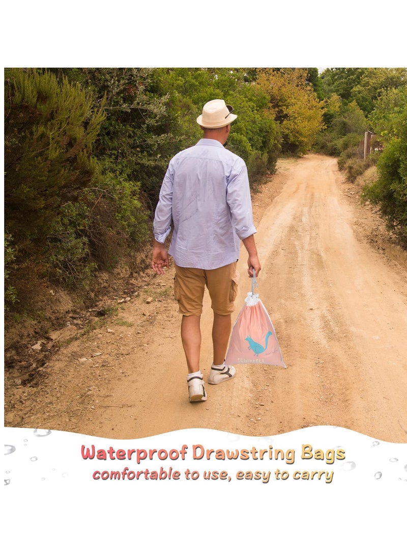 Zikra Drawstring Bags PE Bag, Waterproof Drawstring Gym Bag String Swimming Bag for Kids Boys Girls, Folding Beach School Sport Toiletry Trainer Bag Travel Organiser Bag for Clothes Shoes 6 Pack - Image 5