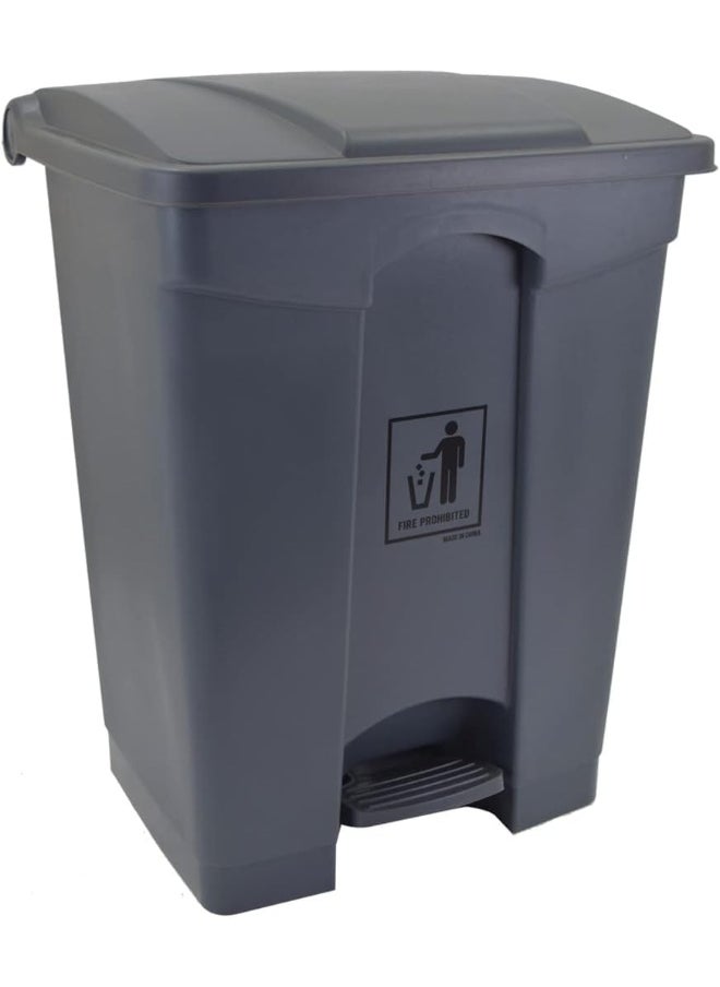 SAQOWARE Saqoclean 45 Litre Waste Bin | Dust Bin | Garbage Bin | Pedal Bin | Trash Bin | Step on Waste Bin with Pedal Dark Grey  - Image 1