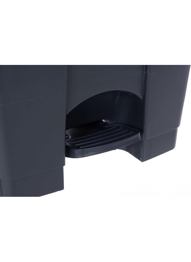 SAQOWARE Saqoclean 45 Litre Waste Bin | Dust Bin | Garbage Bin | Pedal Bin | Trash Bin | Step on Waste Bin with Pedal Dark Grey  - Image 3