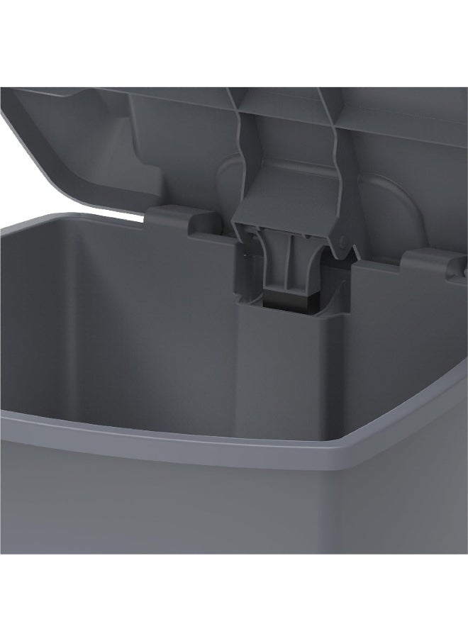 SAQOWARE Saqoclean 45 Litre Waste Bin | Dust Bin | Garbage Bin | Pedal Bin | Trash Bin | Step on Waste Bin with Pedal Dark Grey  - Image 4