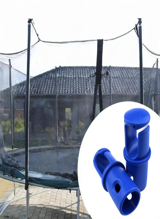 Dsjnf Blue Universal Trampoline Pole Cap Trampoline Pole Covers Trampoline G-Hook Trampoline Enclosure Pole Cap for Net Hook Lightweight Spare Parts 8PCS - Image 4