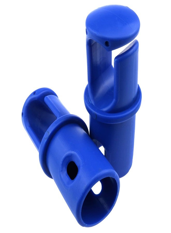 Dsjnf Blue Universal Trampoline Pole Cap Trampoline Pole Covers Trampoline G-Hook Trampoline Enclosure Pole Cap for Net Hook Lightweight Spare Parts 8PCS - Image 2