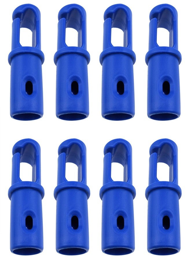 Dsjnf Blue Universal Trampoline Pole Cap Trampoline Pole Covers Trampoline G-Hook Trampoline Enclosure Pole Cap for Net Hook Lightweight Spare Parts 8PCS - Image 1