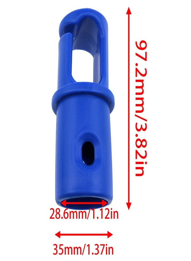 Dsjnf Blue Universal Trampoline Pole Cap Trampoline Pole Covers Trampoline G-Hook Trampoline Enclosure Pole Cap for Net Hook Lightweight Spare Parts 8PCS - Image 3