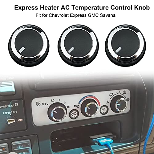 YUANTUO 84141127 AC Temperature Control Knob Fit for Chevrolet Express 2008-2021, Fit for GMC Savana 2008-2017, 84793085 3pcs - Image 2