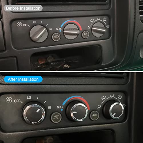 YUANTUO 84141127 AC Temperature Control Knob Fit for Chevrolet Express 2008-2021, Fit for GMC Savana 2008-2017, 84793085 3pcs - Image 3