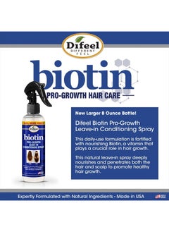 difeel Pro-Growth Biotin Leave in Conditioning Treatment 8 oz. - Large Bottle  - Image 2