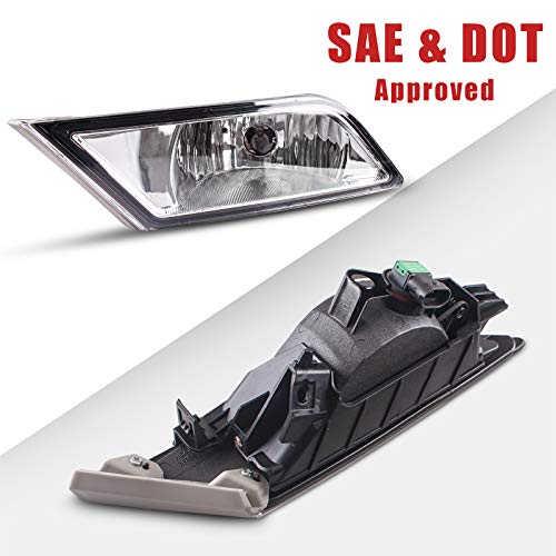 DLAA Fog Lights Compatible with HONDA ODYSSEY 2011 2012 2013 Fog Lamps Assembly Replacement Clear Lens OE Style H11-12V55W - Image 3