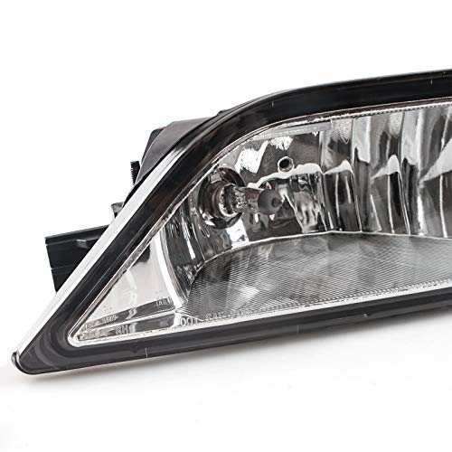 DLAA Fog Lights Compatible with HONDA ODYSSEY 2011 2012 2013 Fog Lamps Assembly Replacement Clear Lens OE Style H11-12V55W - Image 4