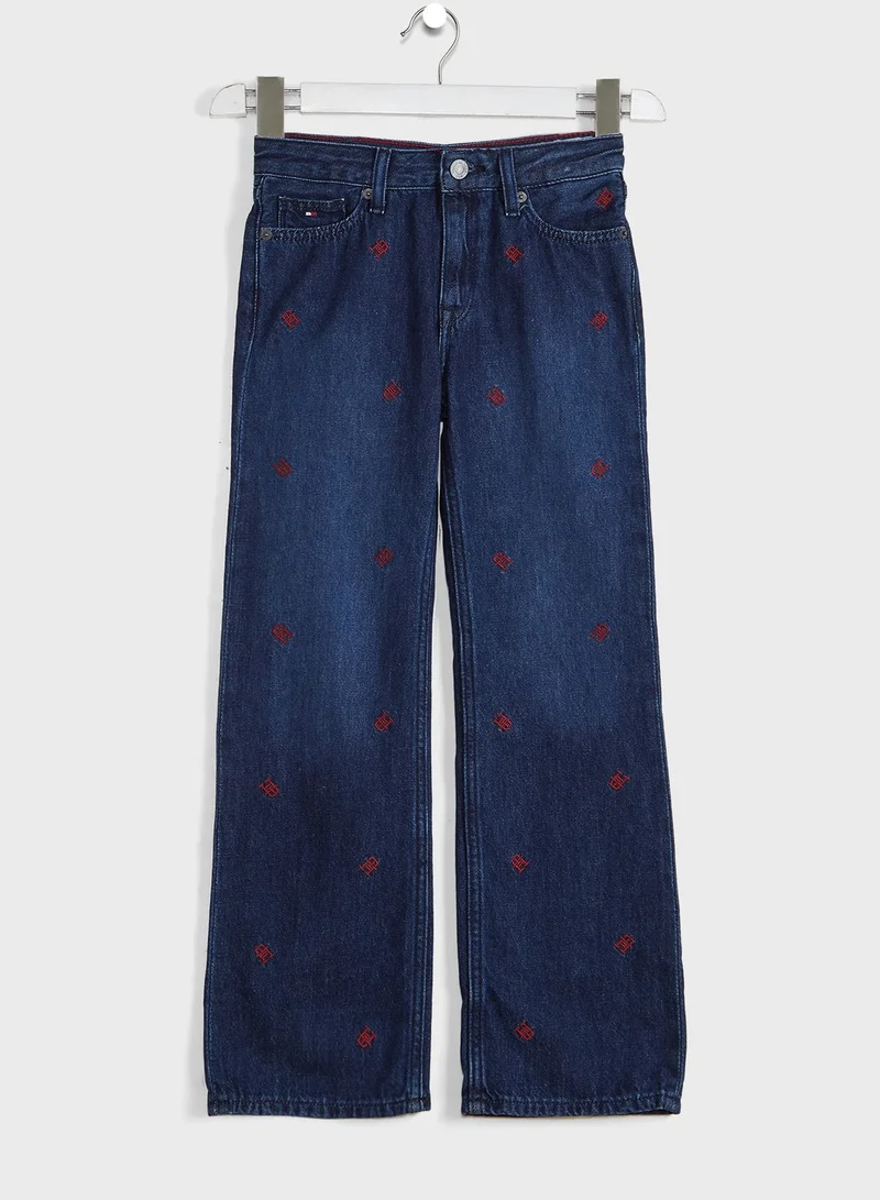 TOMMY HILFIGER Youth Slouchy Flare Striped Jeans