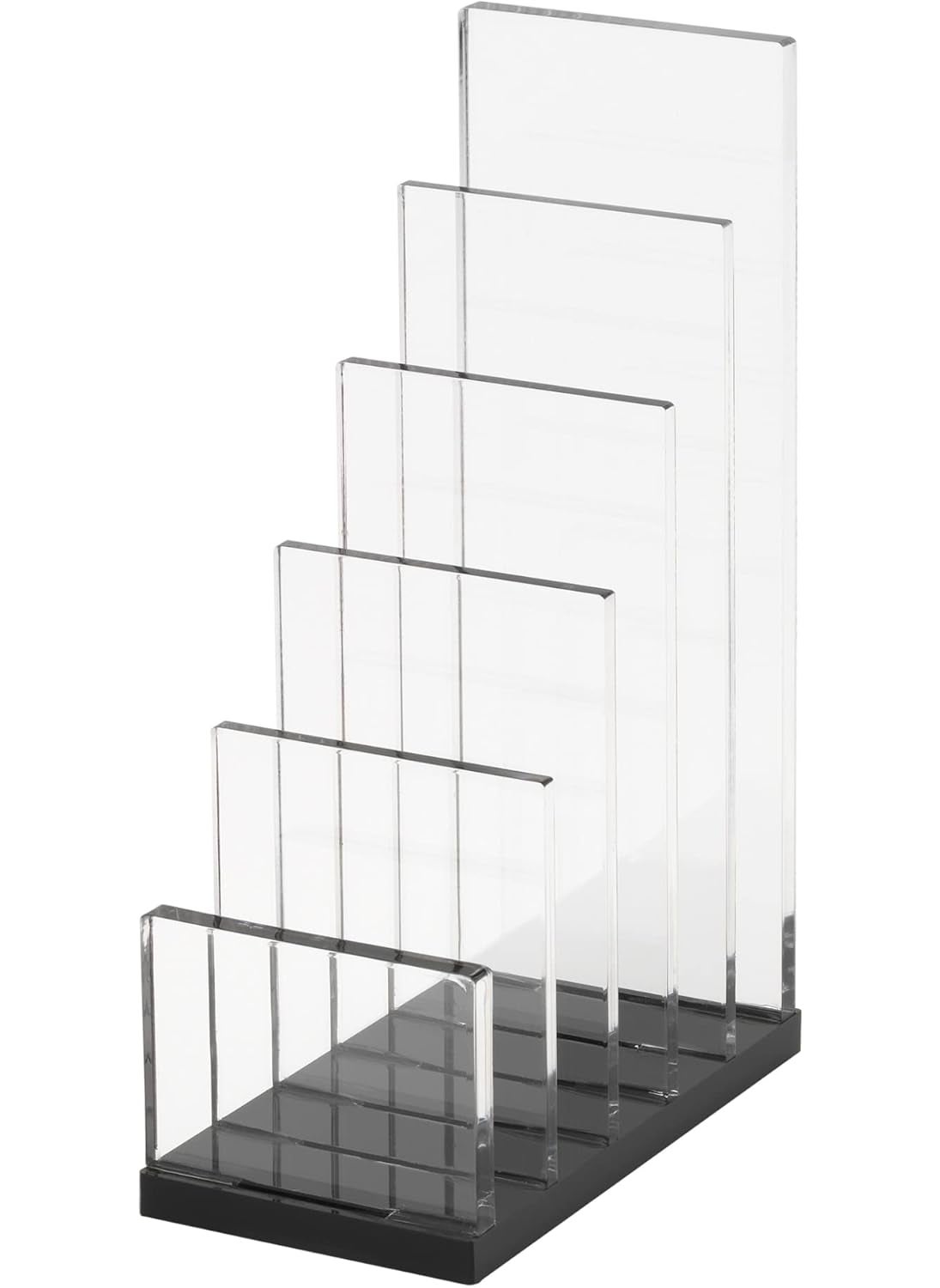 Realspace Realspace Black Acrylic 5Compartment Desk Sorter Letter Size  - Image 4