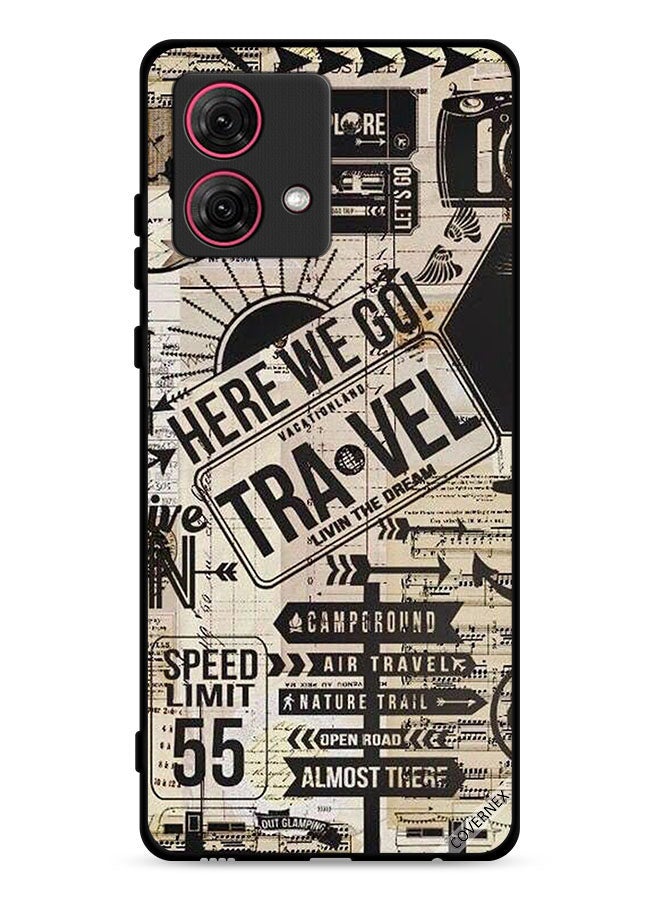 Covernex Motorola Moto G84 5G Protective Case Cover Here We Go Travel - Image 1