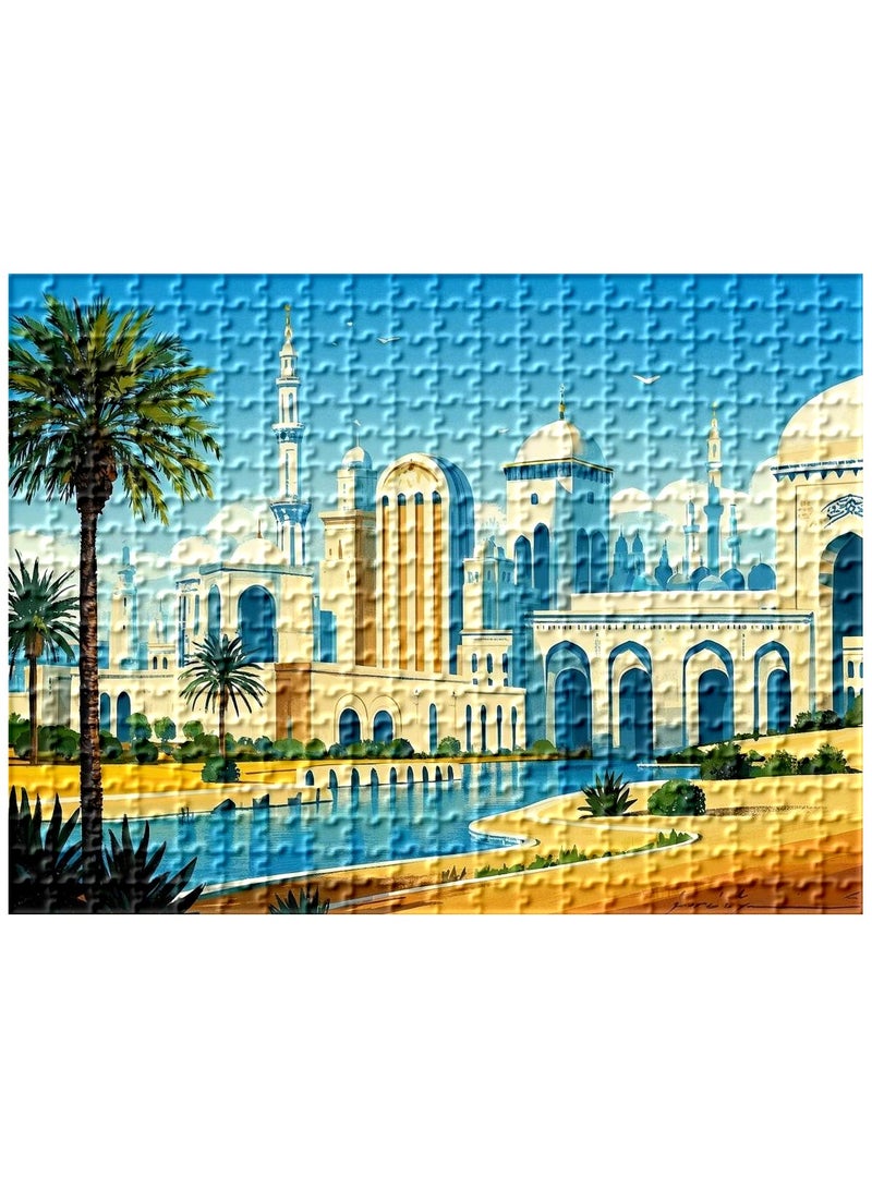 Anna 1000 Pieces Of Landscape Illustration Puzzle For Sheikh Zayed Grand Mosque - Image 3