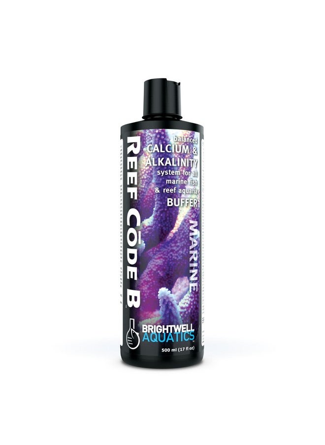 Brightwell Aquatics - Reef Code B  Balanced Calcium & Alkalinity System Water Conditioner  For All Saltwater Marine Fish & Reef Fish Tanks  Aquarium Water Treatments, 16.9 Fl Oz - Image 1