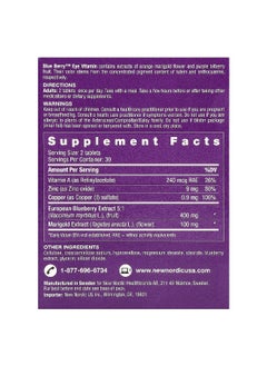 New Nordic New Nordic, Blue Berry, Eye Vitamin, 60 Tablets  - Image 2