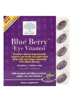New Nordic New Nordic, Blue Berry, Eye Vitamin, 60 Tablets  - Image 1