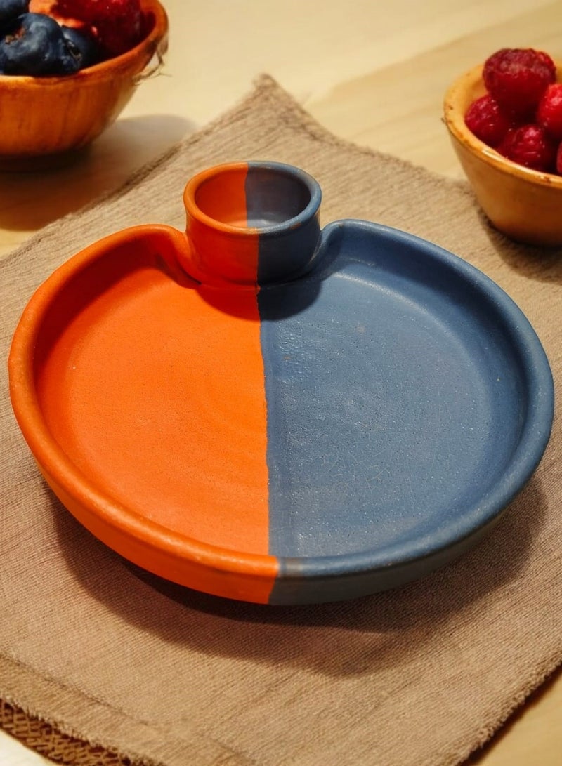 color zone pottery Round Ceramic Sauce Bowl Dish for Serving and Decor 15cm Oven Safe - Image 4