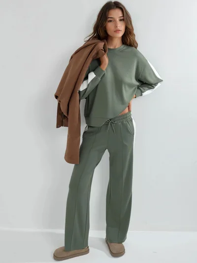 HICCUP Modal Touch Regular Fit Sweatshirt & Pants Set Bersan Collection