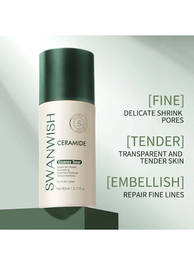 SWANWISH Ceramide Essence Toner for All Skin Types, 80ml - Image 3