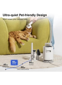 Neakasa P0 Pro Dog Clipper with Vacuum Cleaner,Pet Care Set with 10,000 Pa Suction Power, Quiet Clipper for Dogs, Cats, Hair Remover with 5 Care Tools  - Image 2
