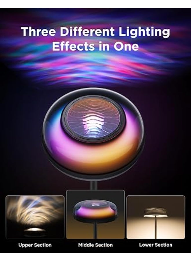 Govee Uplighter Floor Lamps Tri-Zone Independent, RGBIC Warm&Cold White Ripple Lighting Lamp Works with Matter and Alexa, 80+Scene Modes, 1000 LM, 2700-6500K, Ideal for Living Room, Bedroom, Office - Image 3