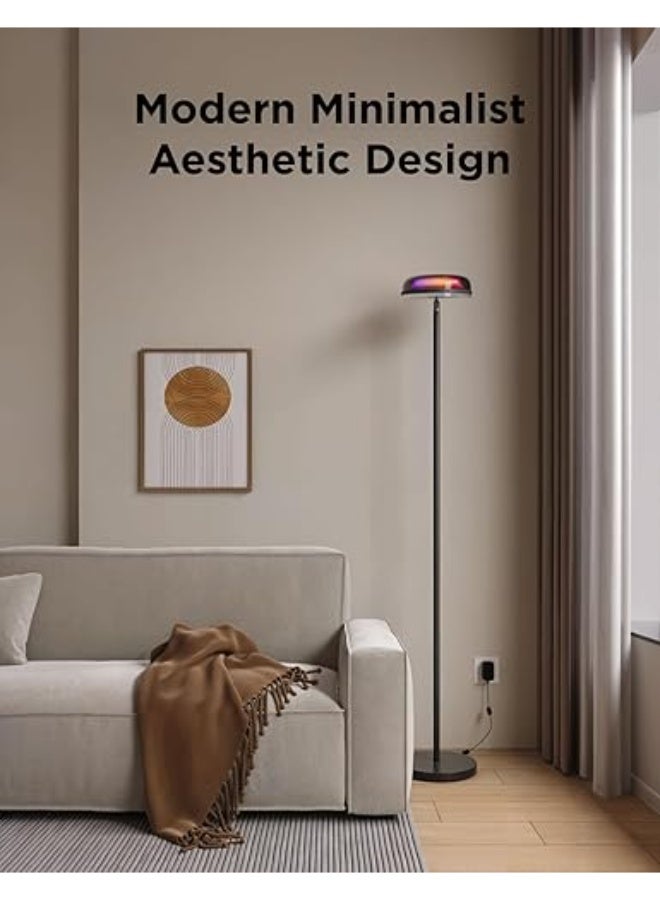 Govee Uplighter Floor Lamps Tri-Zone Independent, RGBIC Warm&Cold White Ripple Lighting Lamp Works with Matter and Alexa, 80+Scene Modes, 1000 LM, 2700-6500K, Ideal for Living Room, Bedroom, Office - Image 4