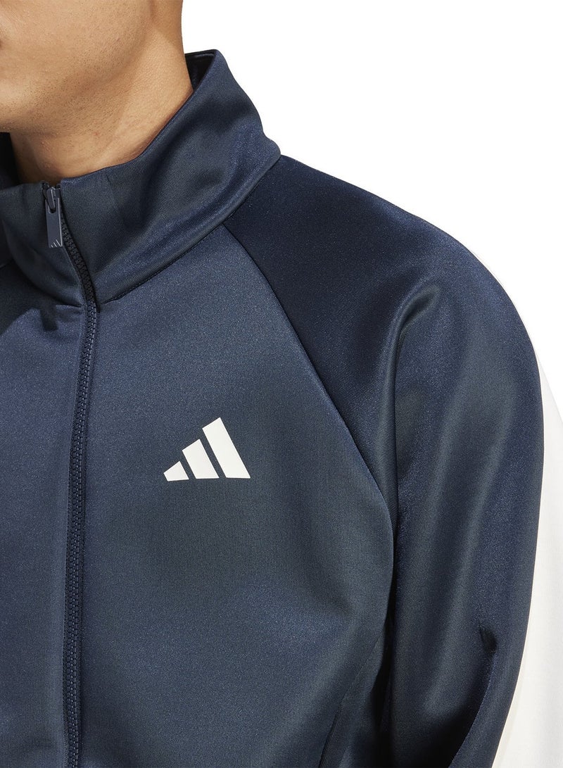 Adidas أديداس إم ستاديوم تي تي بلو تراك توب تراك توب للرجال - Image 3