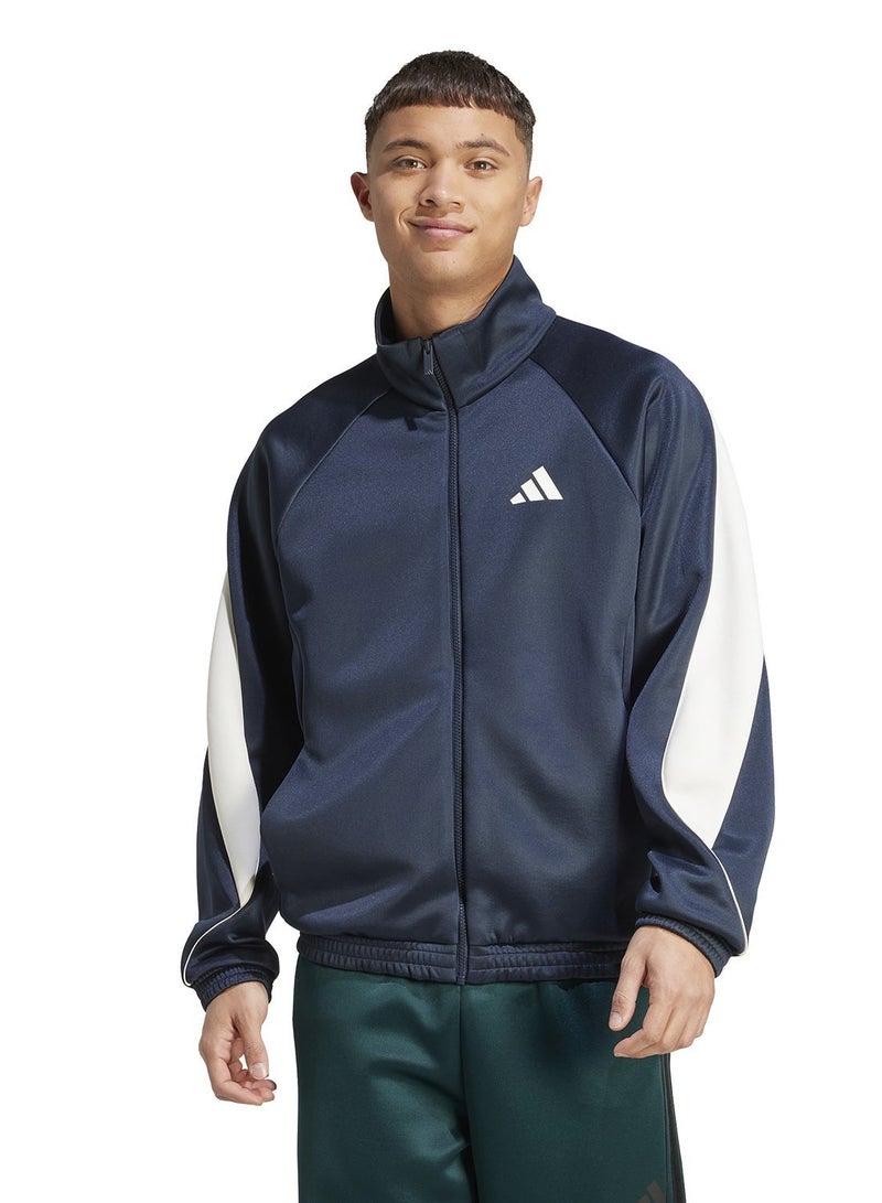 Adidas أديداس إم ستاديوم تي تي بلو تراك توب تراك توب للرجال - Image 1