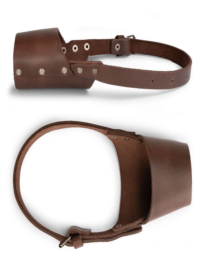 Hide & Drink, Leather Dog Muzzle Guard, Secure Pet Accessory, Pitbull German Shepherd & Any Breeds, Small Medium Large, Handmade (Medium) - Image 2