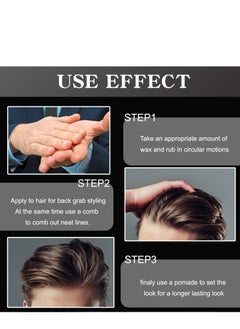 Lanthome Men's Styling Fragrance Hair Wax, Men's Hair Forming Cream, Like Hair Gel with Medium Hold & Medium Shine  - Image 4
