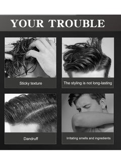 Lanthome Men's Styling Fragrance Hair Wax, Men's Hair Forming Cream, Like Hair Gel with Medium Hold & Medium Shine  - Image 5