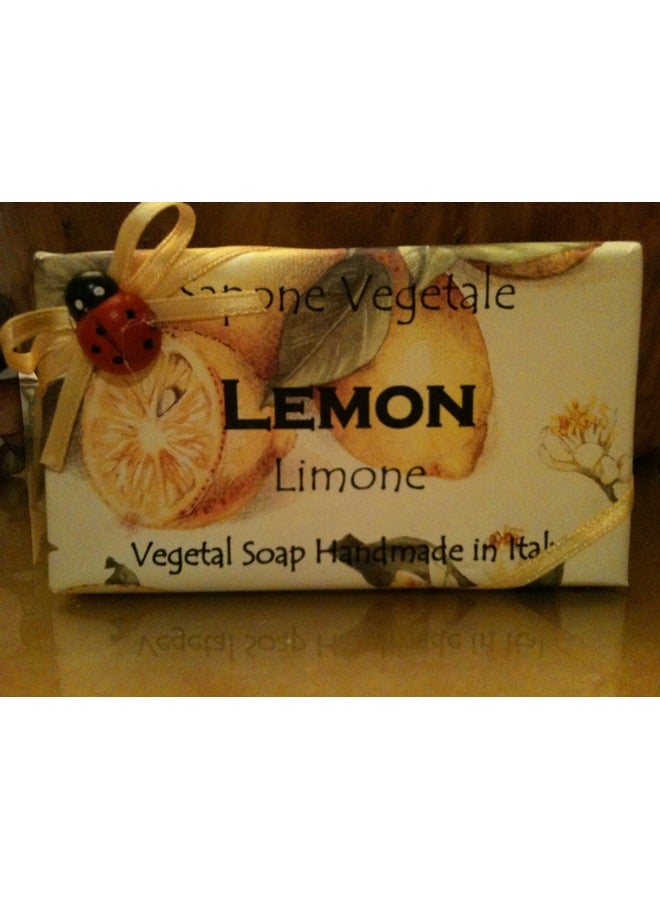 Ladybug Vegetal Handmade Soap 10.6G Made In Italy Lemon