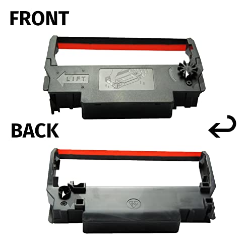 GORILLA SUPPLY Compatible Ink Ribbon Replacement for ERC 30 34 38 B/R ERC38 NK506, Compatible for POS Receipt Printers, Sealed Individual Pack, 12-Packs (Black/Red) - Image 2