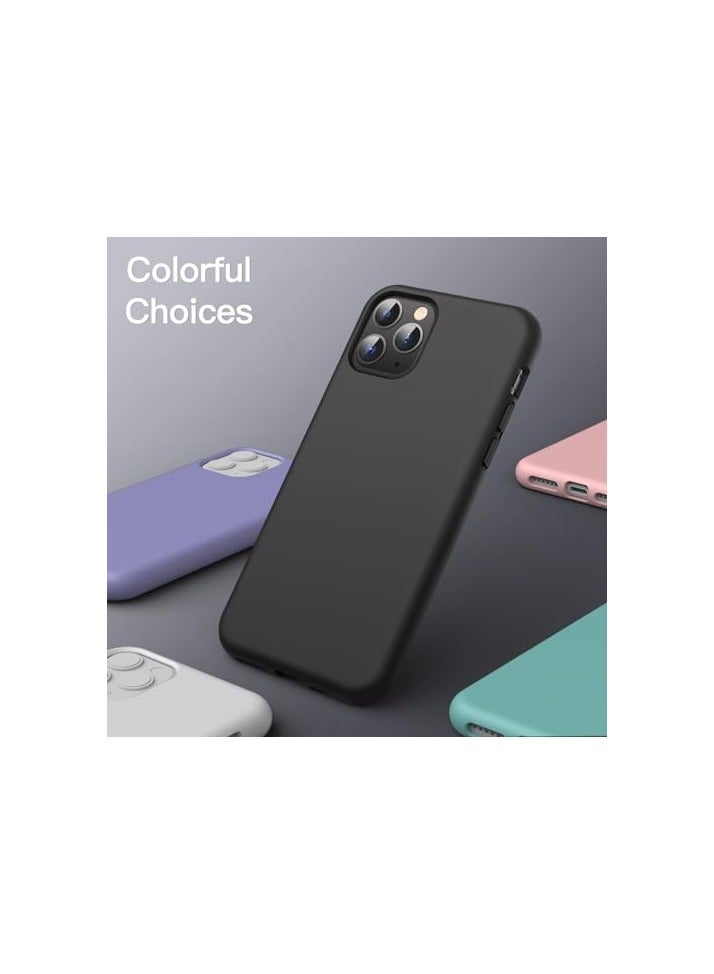 JETech Silicone Case for iPhone 11 Pro 5.8-Inch, Silky-Soft Touch Full-Body Protective Phone Case, Shockproof Cover with Microfiber Lining (Black) - Image 2